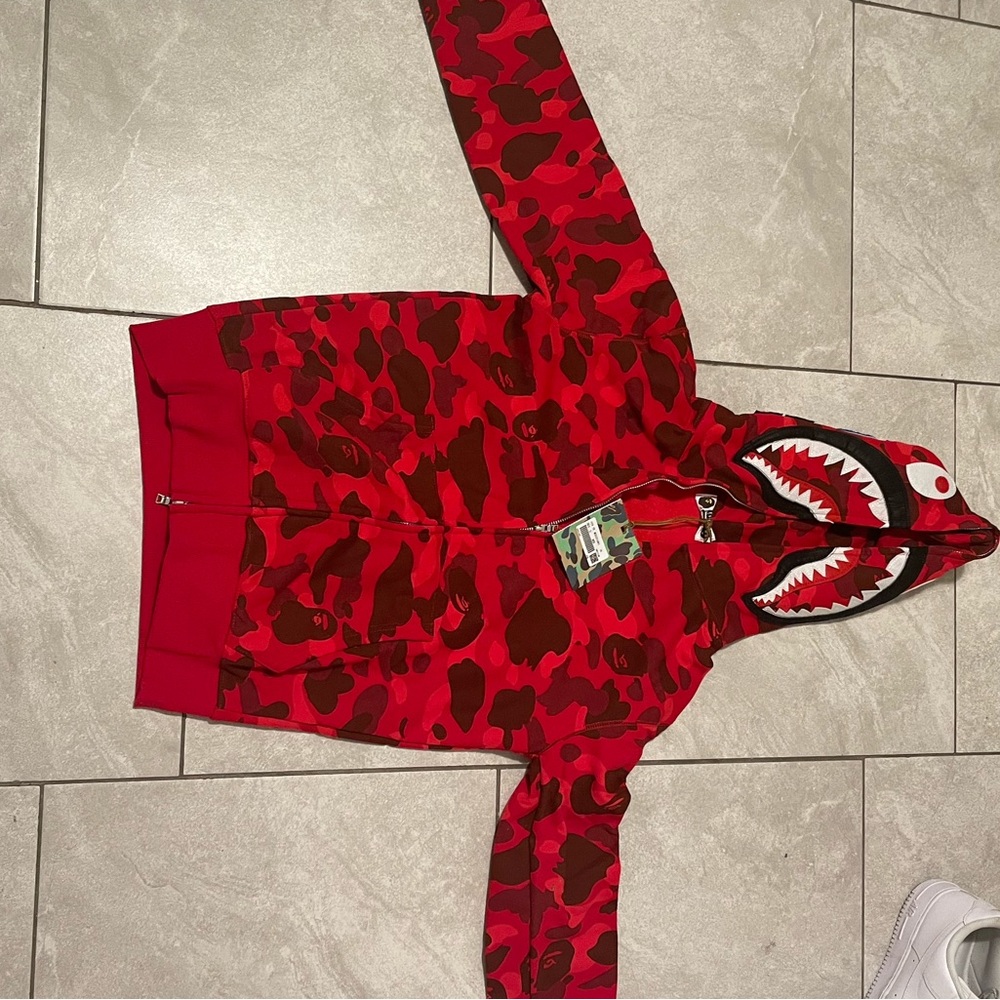 Red bape hoodie